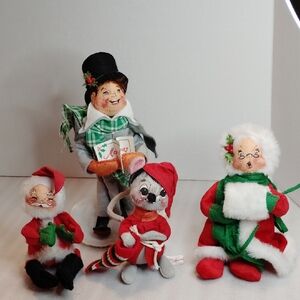 Lot Of Annelee Figures Set Of 4 Christmas